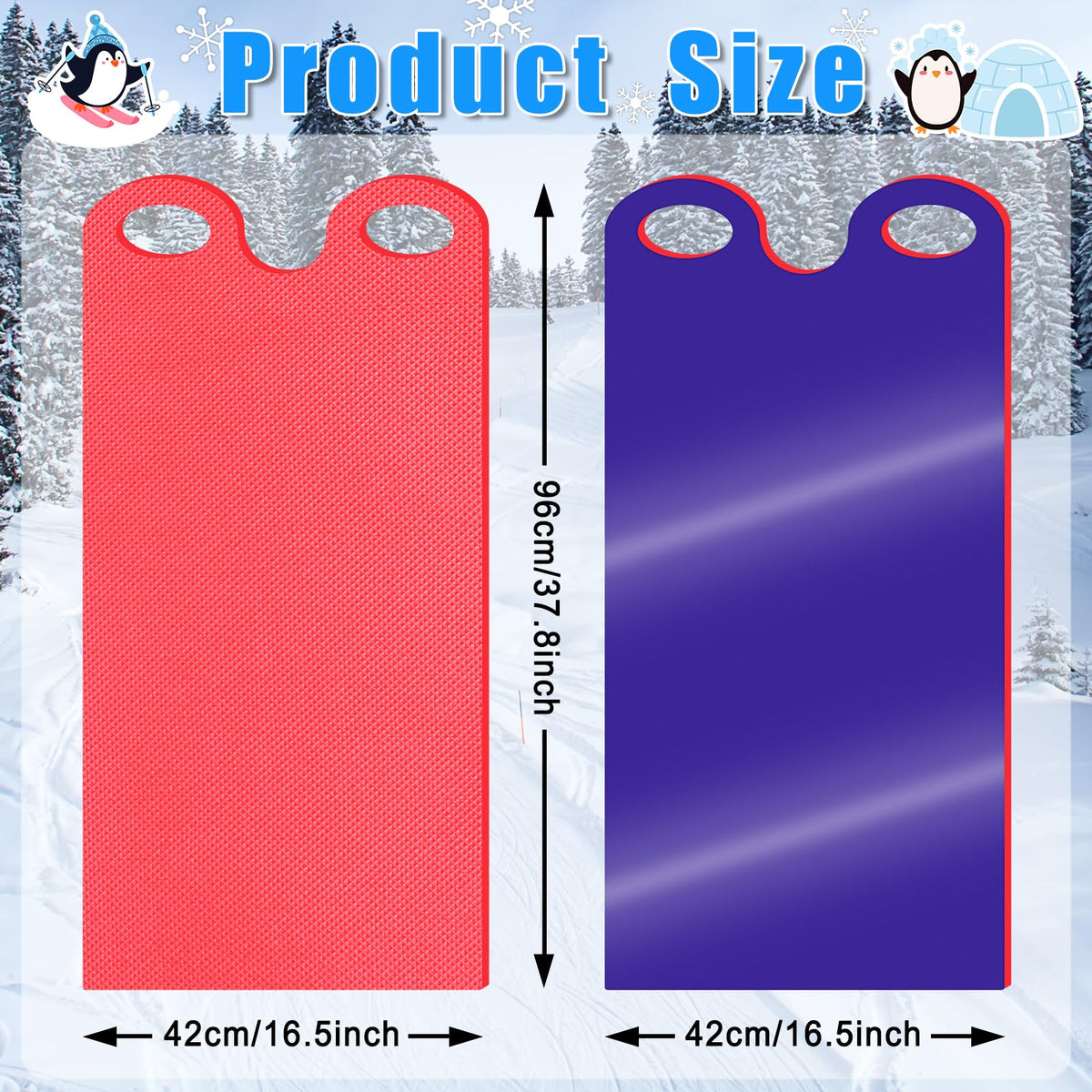 2 PCS Snow Sled N2739