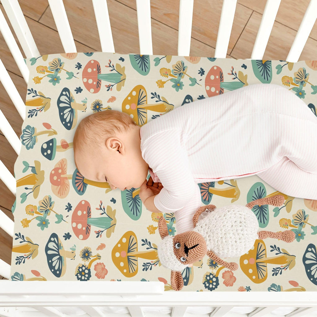 Soft Breathable Microfiber Fitted Crib Sheet, Standard Size 28in x 52in I977