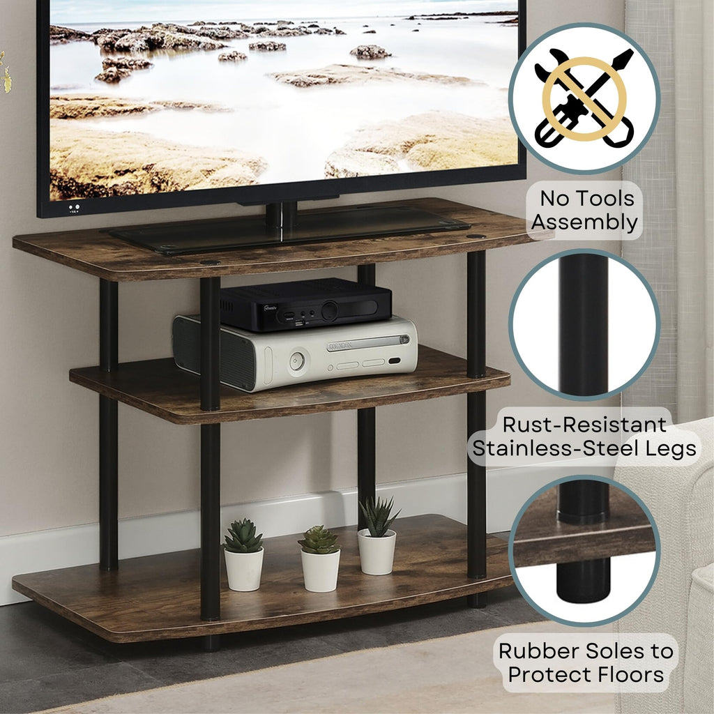 3-Tier TV Stand with Shelves Q4675