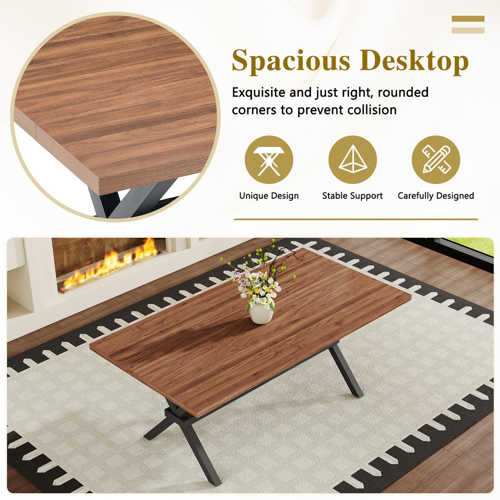 9 Piece Dining Table Set with Splicing Wood Top G6647