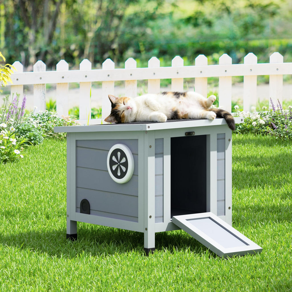 Gray Rabbit Hutch Small Animal Cage C460