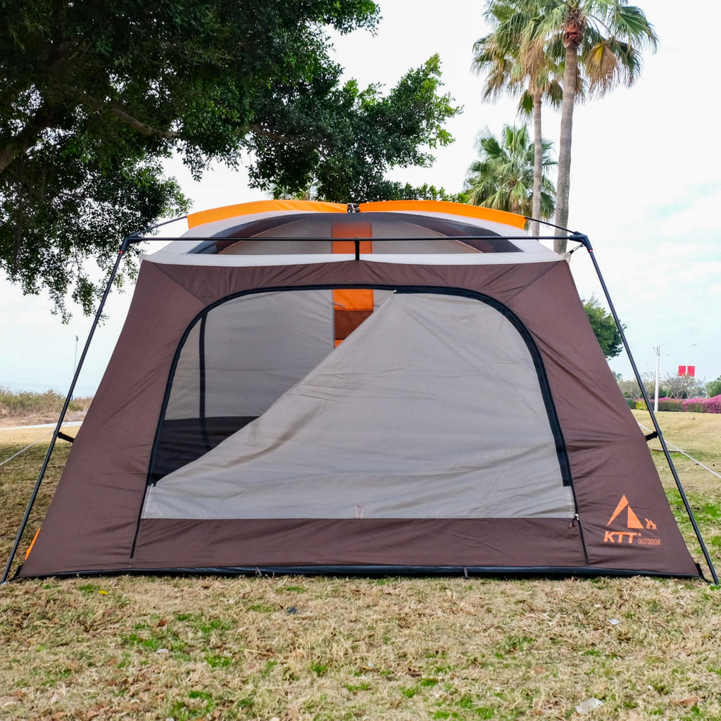 Extra Large 12 Person 2 Room 3 Door Waterproof Double Layer Cabin Tent Z754873