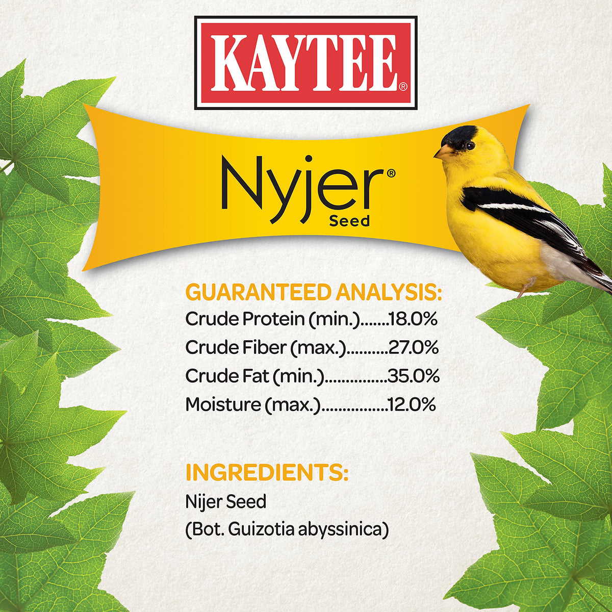 Nyjer Seed for Finches & Other Wild Birds, 20 Pounds T1967