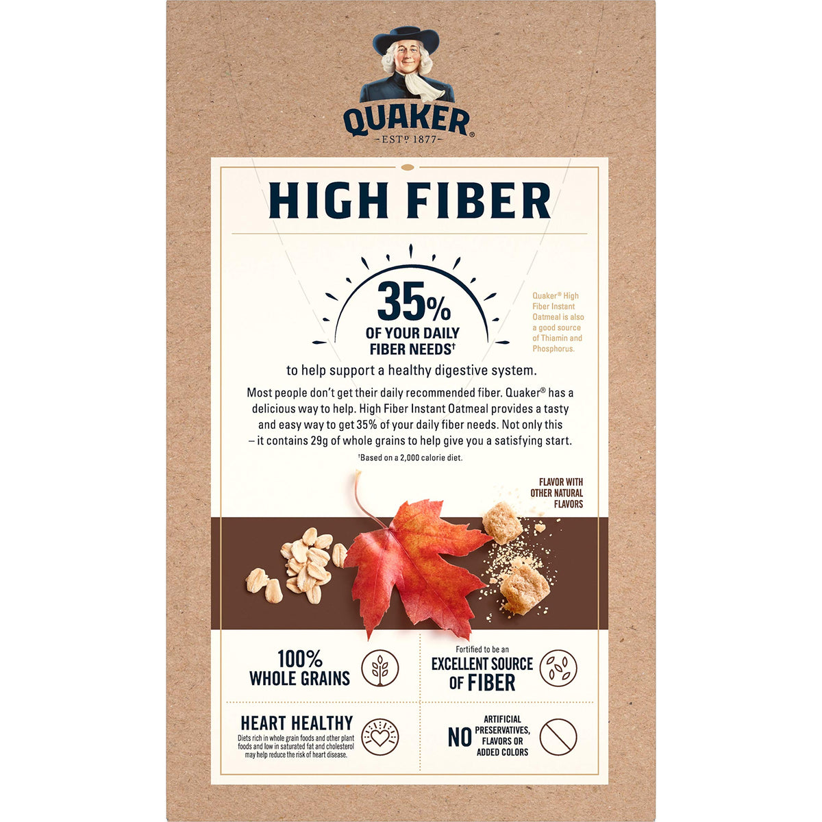 High Fiber Instant Oatmeal 8 Ct H207