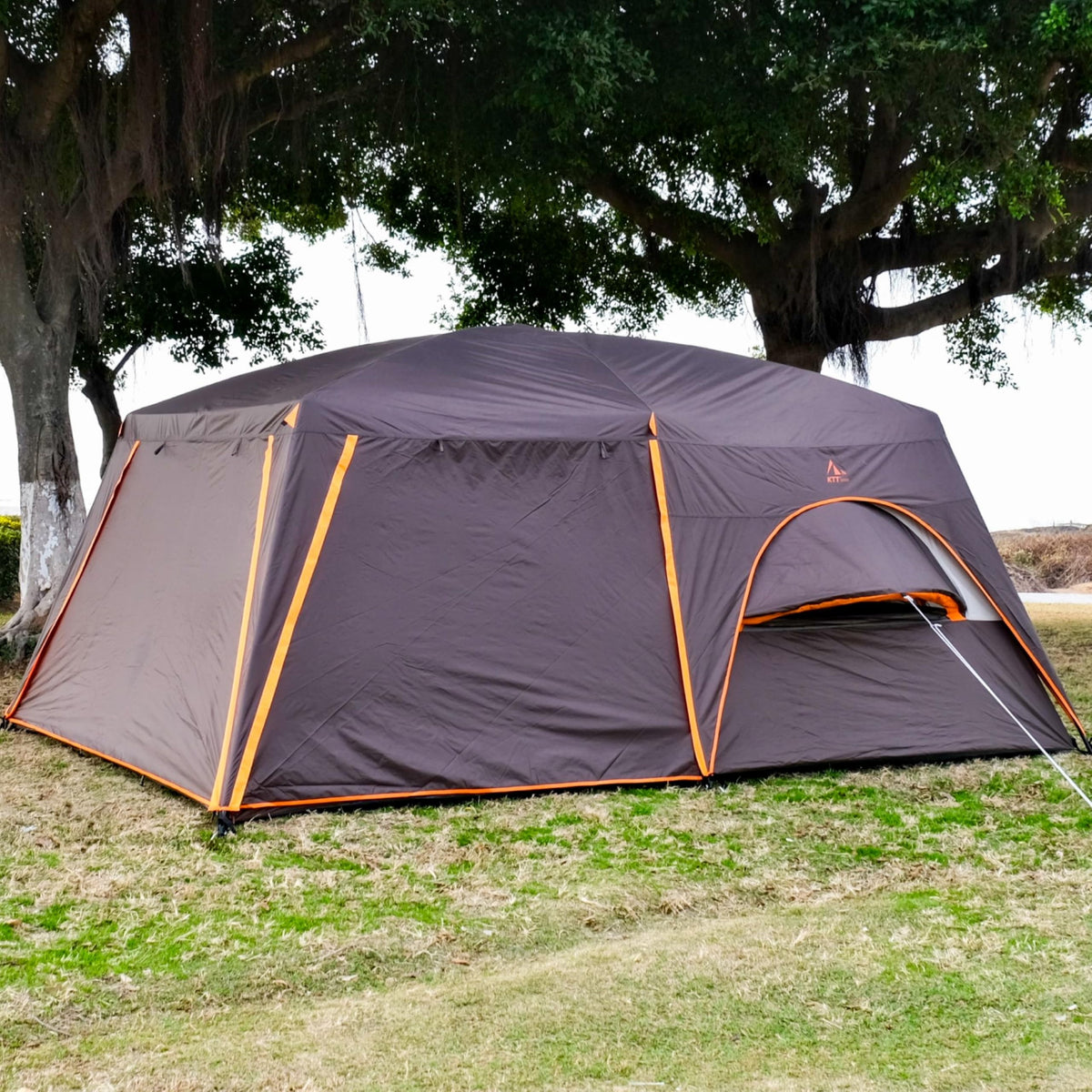 Extra Large 12 Person 2 Room 3 Door Waterproof Double Layer Cabin Tent Z754873