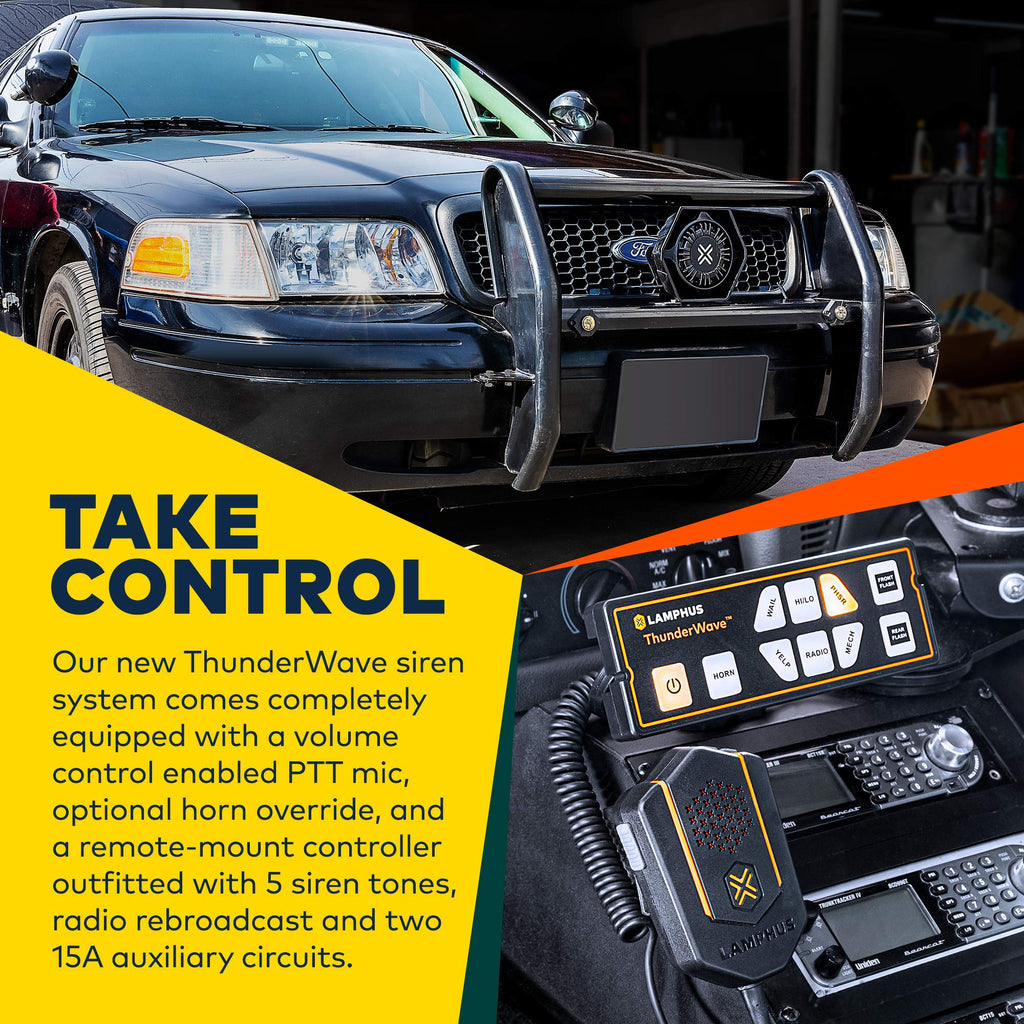 100W Police Siren Speaker PA System Kit I7586