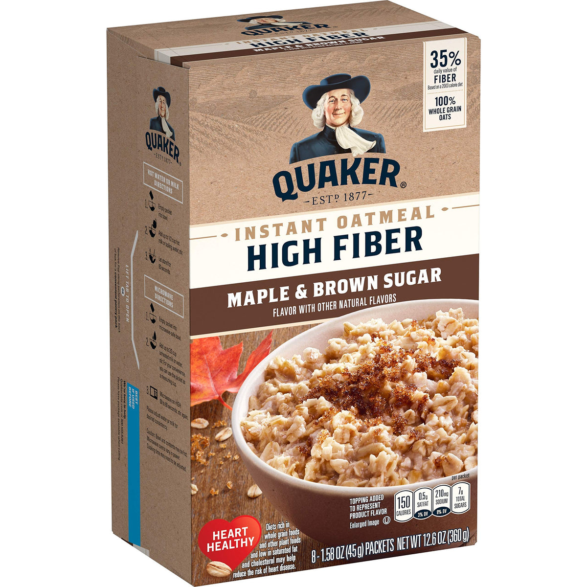 High Fiber Instant Oatmeal 8 Ct H207