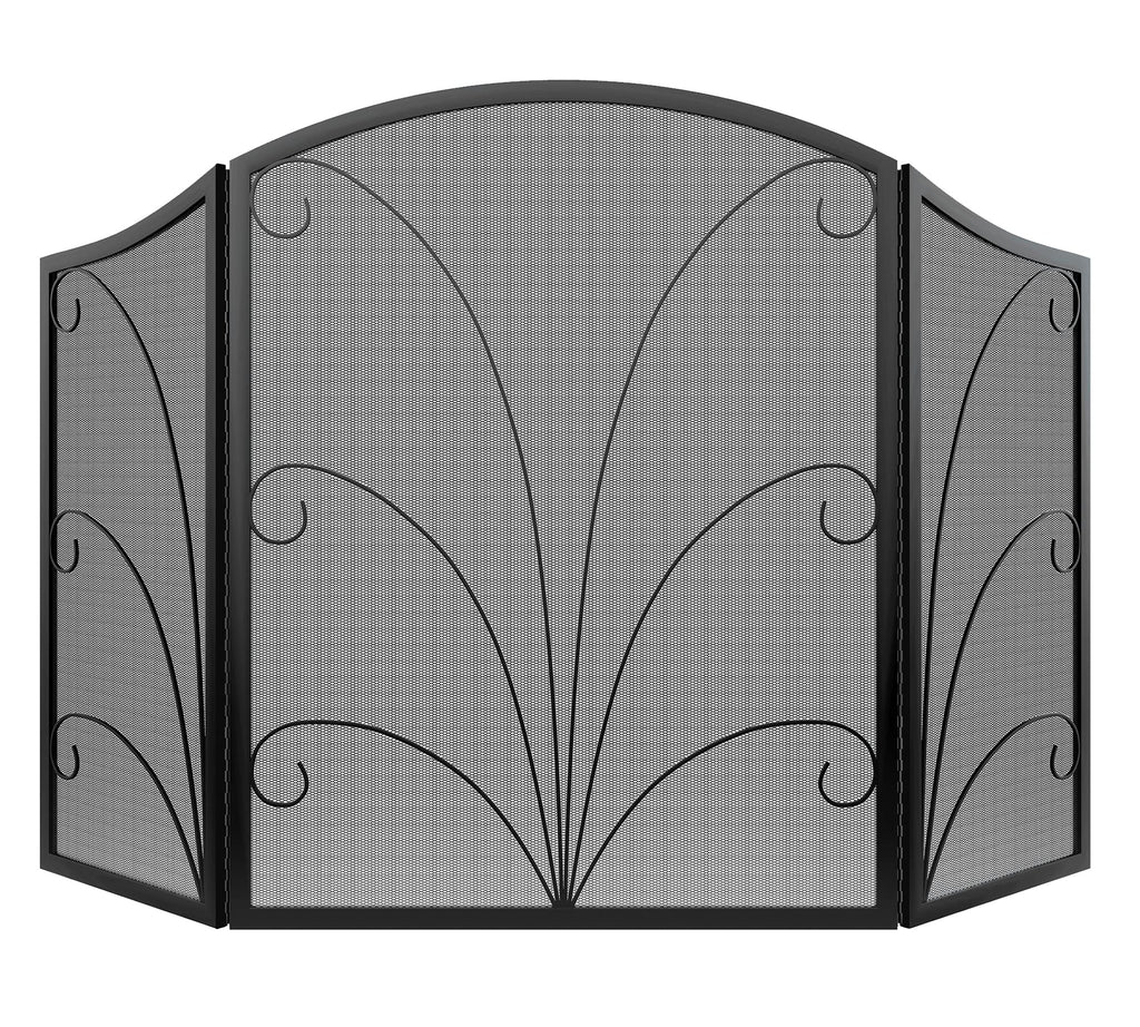 Arched Wrought Iron Fireplace Screen C319